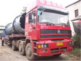 山東木薯渣烘干機發(fā)貨現場